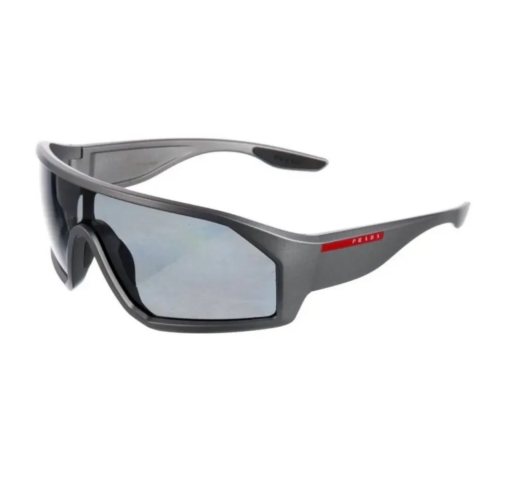 Prada Sport Shield Sunglasses Silver & Black